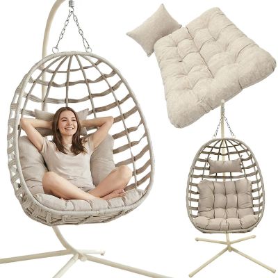 9. COCOON BEIGE HÄNGESESSEL
