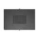 10. 19" 22U 800x1200 schwarzer Lanberg Stand-Rackschrank mit perforierten Türen (flach verpackt)