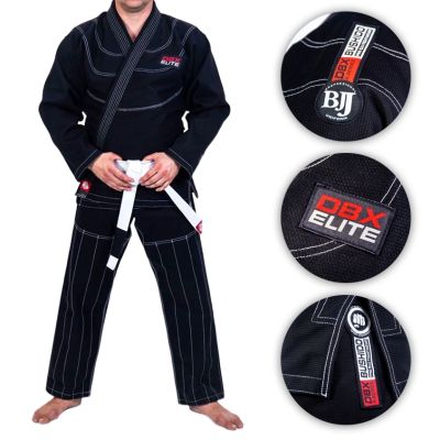 39. Kimono / GI für BJJ-Training – Schwarzer DBX ELITE A0 + A0-GÜRTEL