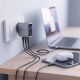 8. Tech-Protect PowerVision NC100W-GaN 3-Port PD 100W / QC3.0 Wandladegerät – Dunkelgrau