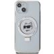 3. Karl Lagerfeld KLHMP15MHMRSCHH iPhone 15 Plus 6,7" weiß/weißes Hardcase Ring Stand Choupette Head MagSafe