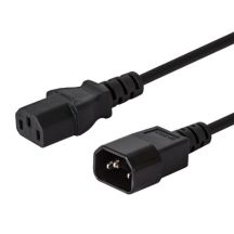 SAVIO CL-99 Kabel (C14 / IEC C14 / IEC 320 C14 M - C13 F; 1,2 m; schwarz)
