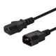 SAVIO CL-99 Kabel (C14 / IEC C14 / IEC 320 C14 M - C13 F; 1,2 m; schwarz)