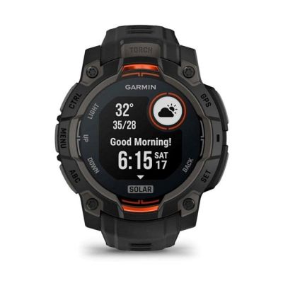 10. GARMIN Instinct 3 45mm SOLAR Schwarze Smartwatch