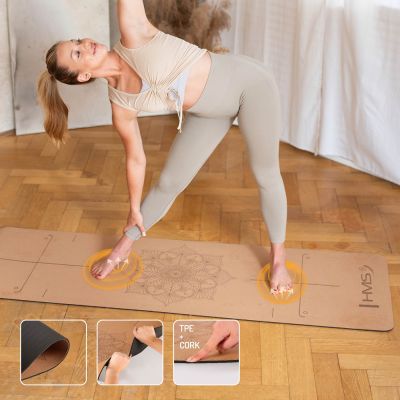 5. HMS CORK YOGA SET TPE MATTE YM11 + CUBE KJ02 + GURT SJ02