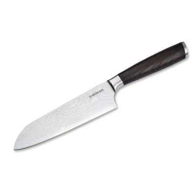 Böker Solingen Meisterklinge Damast Santokumesser