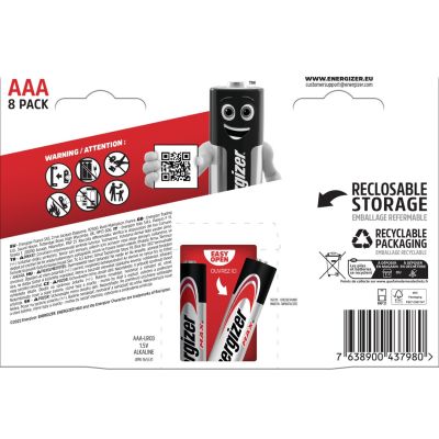 ENERGIZER BATTERIEN MAX AAA LR03 /8 ECO