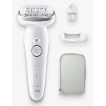 BRAUN Silk-épil 9-011 3D IPL Epilierer, Nass- und Trockenepilation, Weiß, Gold