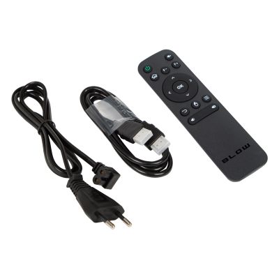 4. BLOW Tragbarer Projektor für AndroidTV, HD-Kino-Sound + schwarze Tasche
