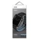 3. Uniq Linus Apple Watch Series 4/5/6/7/8/SE/SE2/Ultra-Armband 42/44/45 mm. Airosoft Silikon schwarz/nachtschwarz
