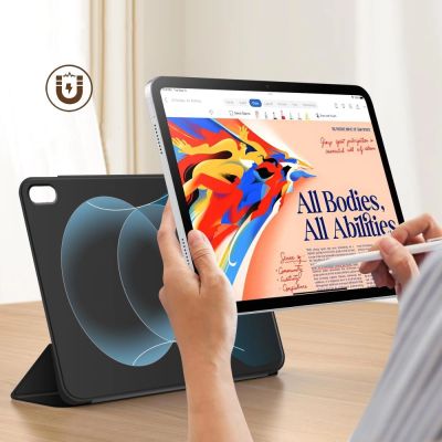 6. Tech-Protect Smartcase Magnetic für iPad 10,9" 2022 / iPad 11" 2025 - Schwarz