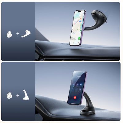 8. Joyroom JR-ZS406 magnetische Autohalterung für Windschutzscheibe/Cockpit – schwarz