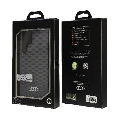 7. Audi IML Stitching Pattern MagSafe Case S24 Ultra S928 schwarz/schwarz Hardcase AU-IMLMS24U-Q5/D3-BK