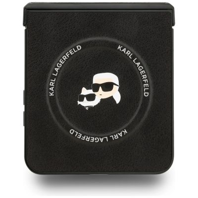 5. Karl Lagerfeld Karl&Choupette Pins MagSafe Hülle für Samsung Galaxy Z Flip 7 - Schwarz