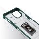 6. Crystal Ring Case robuste Kickstand TPU/PC Panzer Handyhülle Hard Case für iPhone 13 mini grün