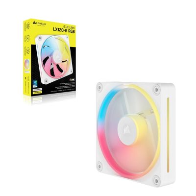 3. CORSAIR 120*120*25 LX120-R RGB iCUE Link Einzellüfter (W)