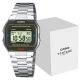CASIO A163WA-1QES Unisex-Uhr + Box