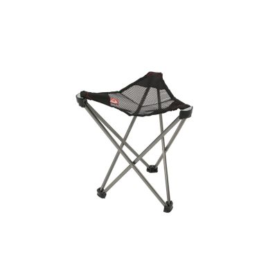 Robens 490010 Campingstuhl, 3-Bein-Campinghocker, Schwarz, Grau