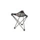 Robens 490010 Campingstuhl, 3-Bein-Campinghocker, Schwarz, Grau