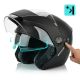 4. Meteor Hekato L Motorradhelm 59-60 cm schwarz