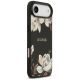 4. Guess Grained Flowers Classic Logo MagSafe Hülle für iPhone Air - Schwarz