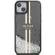 3. Guess Liquid Glitter Gold Stripes Hülle für iPhone 15 Plus / 14 Plus – Schwarz
