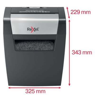 4. Rexel Momentum X406 Aktenvernichter, 6 Blatt, 15-l-Auffangbehälter
