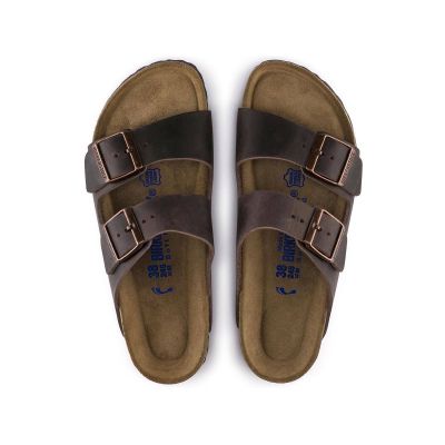 5. Birkenstock Arizona Soft Footbed Oiled Leather Habana Schmale Damen-Sandalen (0452763)