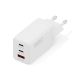 Digitus GaN II 67W Wandladegerät | 2x USB-C, 1x USB-A | PD 3.0, QC 3.0 | Weiß