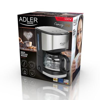 4. Adler AD 4407 Filterkaffeemaschine (550W; schwarz)
