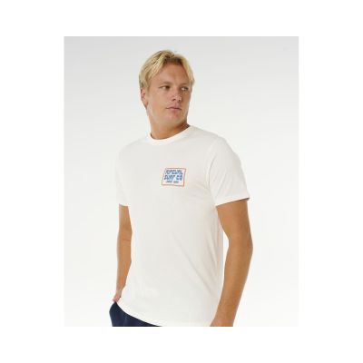 5. RIP CURL Pacific Rinse Sunrise T-Shirt Herren Weiß