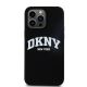 3. DKNY Liquid Silicone MagSafe iPhone 13 Pro Max Hülle mit weißem Logo-Aufdruck – Schwarz