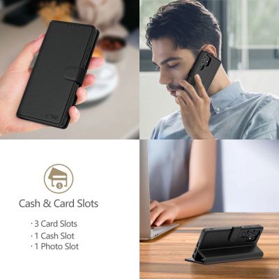 4. Tech-Protect Wallet Case für Samsung Galaxy S25 Ultra - Schwarz