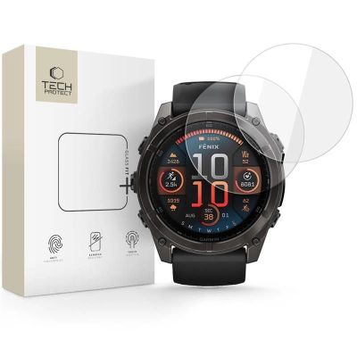 Tech-Protect Glass Fit+ 2er-Pack Panzerglas für Garmin Fenix ​​8 51mm - Klar