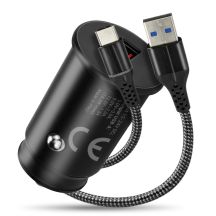 EVERACTIVE KFZ-LADEGERÄT 1 x USB SCHWARZ + KABEL CC-15QC