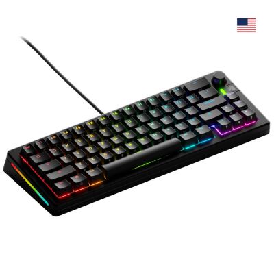 Glorious Gaming GMMK 3 65% Vorgefertigte USB-QWERTZ-Tastatur US-Englisch Schwarz
