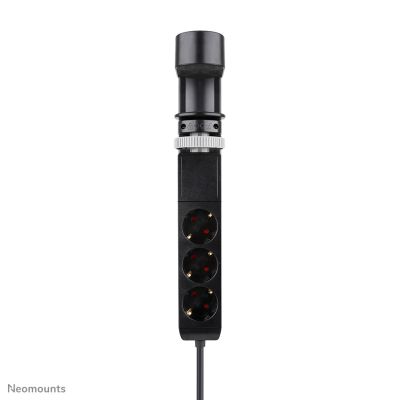 3. Neomounts DS22-840BL6 1,4 m 3-fach Steckdosenverteiler, für den Innenbereich, schwarz