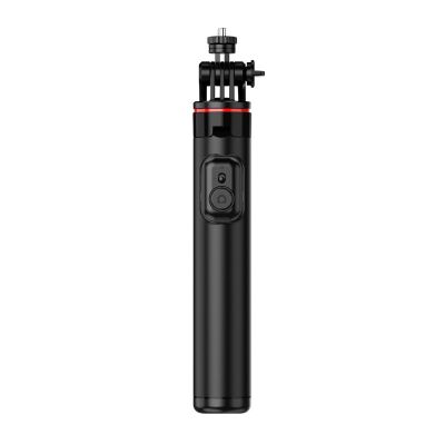 5. Selfie Stick WC12YDS Teleskopstativ 1,3 m aus Aluminiumlegierung mit Dual-Licht und Telefonhalter – Schwarz