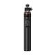 5. Selfie Stick WC12YDS Teleskopstativ 1,3 m aus Aluminiumlegierung mit Dual-Licht und Telefonhalter – Schwarz