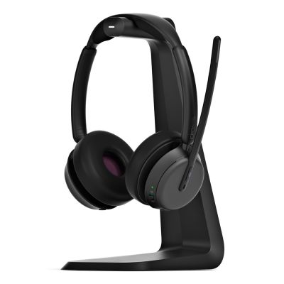 7. EPOS IMPACT 1061T Bluetooth-Headset mit ANC und Ladestation, mit hybrider aktiver Geräuschunterdrückung (ANC), kompatibel mit MS Teams