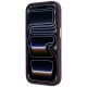 5. Guess Stripe Peony 4G Logo MagSafe Hülle für iPhone 18 Pro / 17 Pro - Burgunderrot