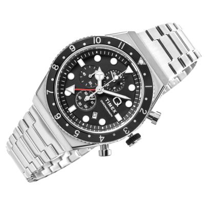 2. TIMEX Q Timex 3-Zeitzonen-Chronograph TW2V69800 Herrenuhr + Box