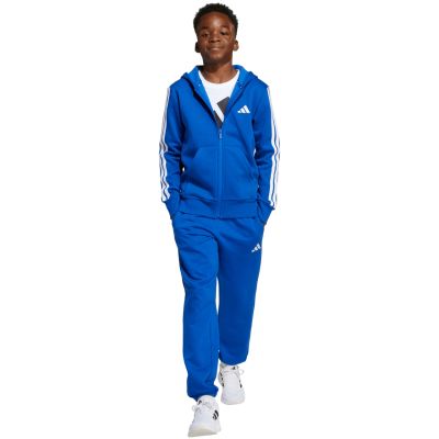 12. adidas Essentials Full-Zip Hoodie für Kinder Blau JY4977