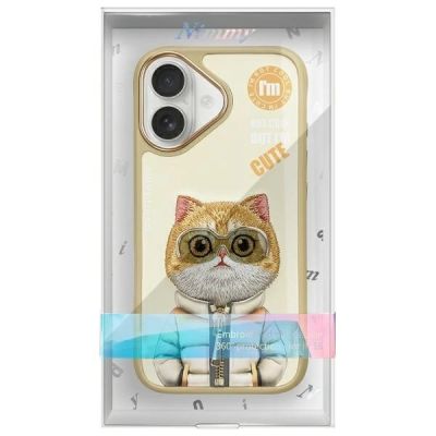 12. Nimmy Cool&Cute 2.0 Katzenhülle für iPhone 16 - Grün