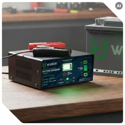 11. Mikroprozessorgesteuertes Ladegerät 6–12 V 15 A + Batterieladegerät W14017 WUBER