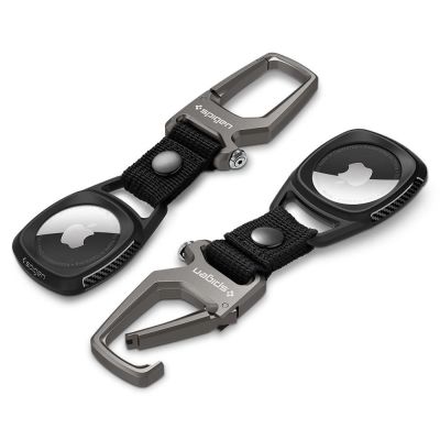 12. Spigen Rugged Armor Hülle für Apple AirTag – mattschwarz