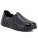 5. Bequeme Damen-Slipper aus Leder, schwarz, Vinceza 107241