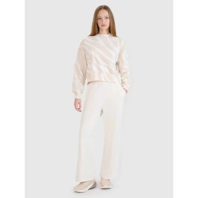 2. Damen-Sweatshirt ohne Reißverschluss und Kapuze 4F 4FWSS25TSWSF1579-11A