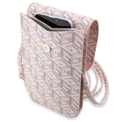 4. Guess Handtasche GUWBHGCFSEP rosa/rosa GCube Stripe