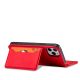 9. Magnetkartenhülle für iPhone 12 Pro Max Tasche Kartenetui Kartenhalter Rot